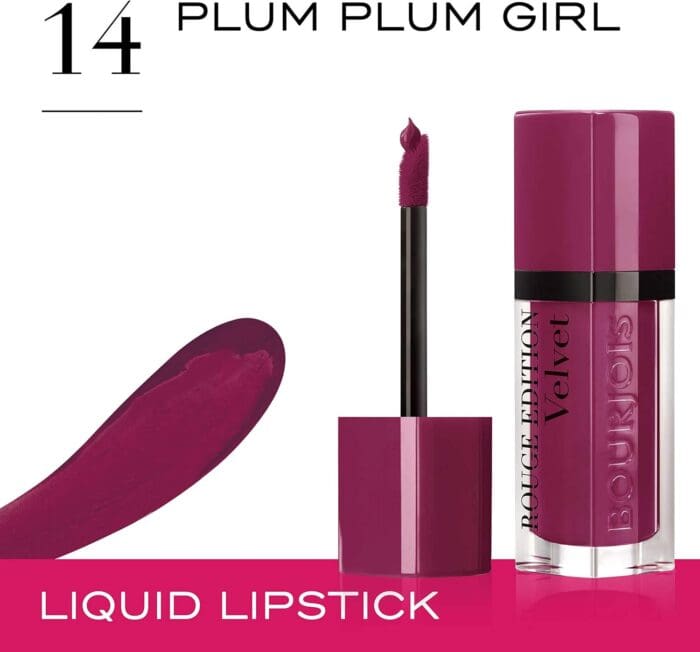 Bourjois Lip Rouge Edition Velvet Lipstick 6.7ml - Plum Plum Girl - Image 2