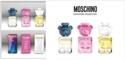 Moschino Miniatures Gift Set 5ml Toy 2 Pearl EDP + 5ml Toy 2 Bubble Gum EDT + 5ml Toy 2 EDP