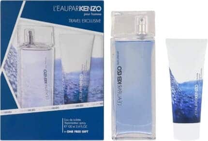 Kenzo L'Eau par Kenzo pour Homme Gift Set 100ml EDT + 75ml Hair and Body Shampoo