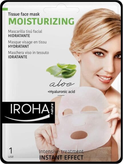 Iroha Nature Moisturizing Aloe Vera Tissue Face Mask 1 x Tissue Face Mask