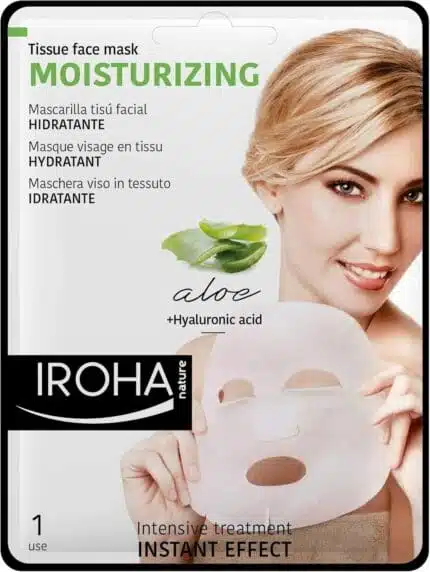 Iroha Nature Moisturizing Aloe Vera Tissue Face Mask 1 x Tissue Face Mask