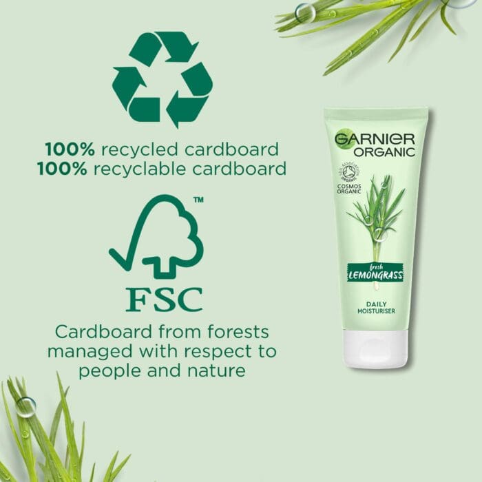 Garnier Organic Fresh Lemongrass Daily Moisturiser 50ml - Image 2