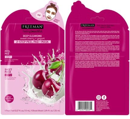 Freeman Deep Cleansing Face Mask 25ml - Sweet Cherry + Yogurt
