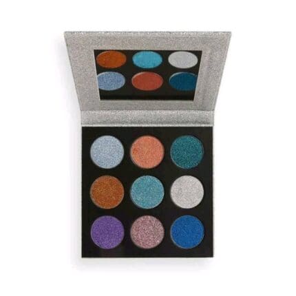 Makeup Revolution Pressed Glitter Eyeshadow Palette 9 x 1.5g - Illusion