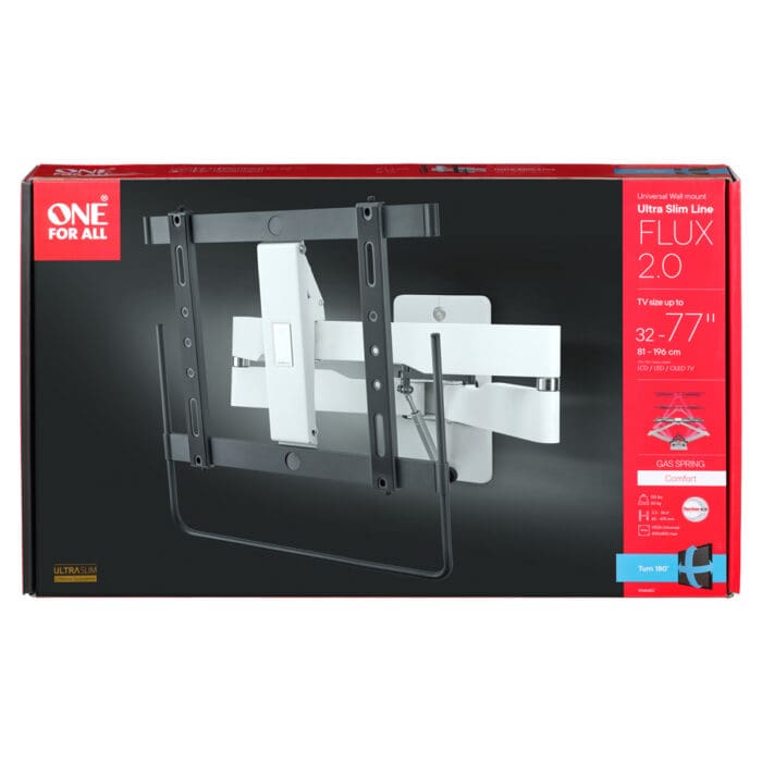 One For All WM6482 Flux 2.0 Ultra Slim Gas Spring TV Bracket - Full Turn - Image 3
