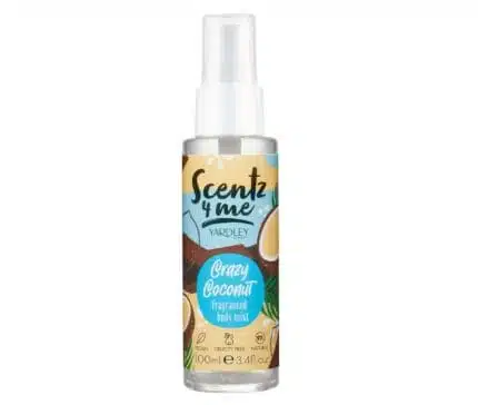 Yardley Scentz 4 Me Fragranced Body Mist 100ml Spray - Crazy Coconut