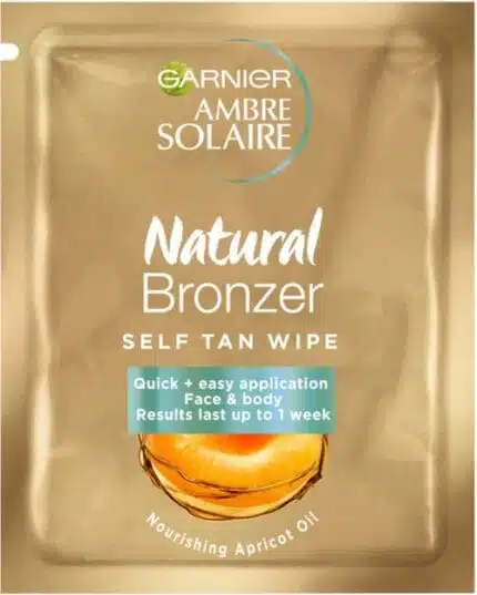 Garnier Ambre Solaire Natural Bronzer Self Tan Wipes 6ml