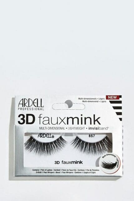 Ardell Multi-Dimensional 3D Faux Mink False Lashes - Black 857