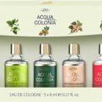 Maurer & Wirtz 4711 Acqua Colonia Gift Set 8ml Lime & Nutmeg EDC + 8ml Lemon & Ginger EDC + 8ml Blood Orange & Basil EDC + 8ml Lychee & White Mint EDC + 8ml White Peach & Coriander EDC