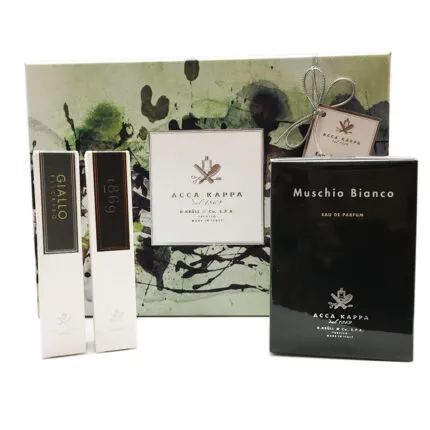 Acca Kappa Gift Set 50ml White Moss EDP + 15ml Giallo Elicriso EDP + 15ml 1869 EDP