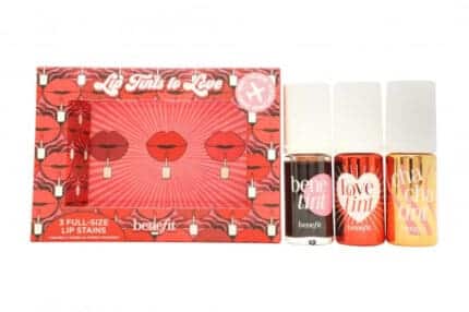 Benefit Lip Tints To Love Gift Set 6ml Cha Cha Tint Mango + 6ml Love Tint Fiery Red + 6ml Benetint Rose