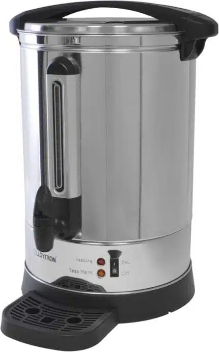 Lloytron E1920 20L 2500w Stainless Steel Catering Urn Water Boiler - Perfect for Large Gatherings and Events | Durable Construction, Fast Heating, Adjustable Thermostat, Non-Drip Tap, Safety Features | Ideal for Catering Establishments