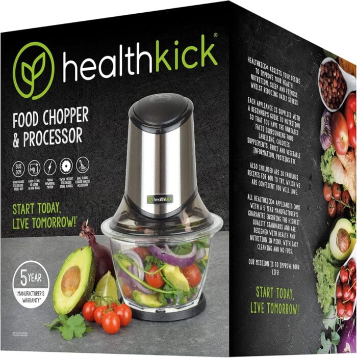 Health Kick K3301 Food Chopper: Revolutionize Your Meal Prep with Versatile, Powerful, and Easy-to-Clean Choppers - Image 6