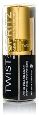 Twist & Spritz Refillable Atomiser Spray 8ml - Gold