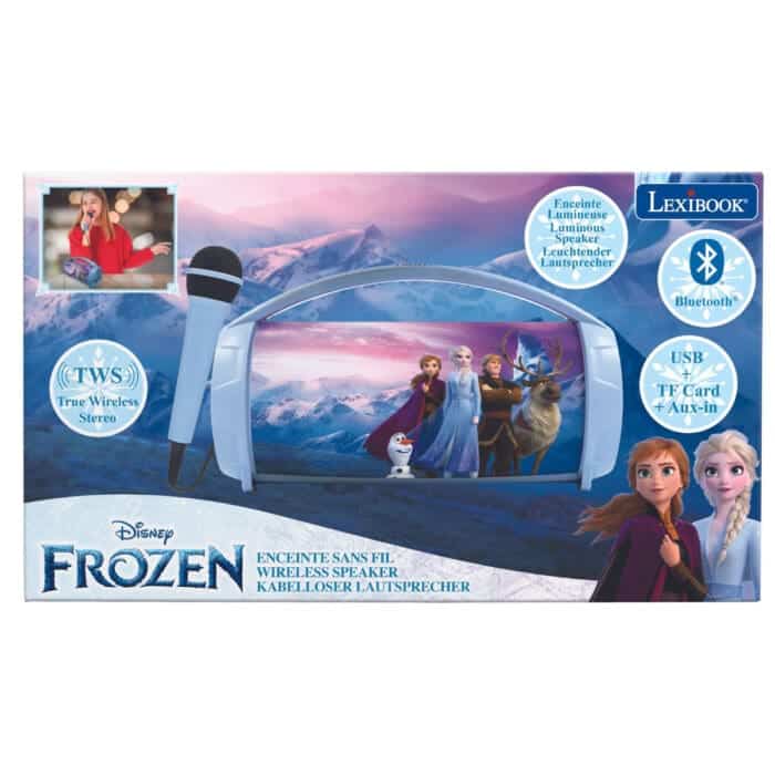 Lexibook BTP585FZZDisney Frozen Bluetooth Speakers with Lights & Mic - Image 5