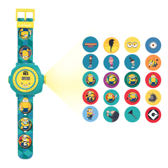 Lexibook DMW050DES Despicable Me Minions Children's Projection Watch with 20 Images