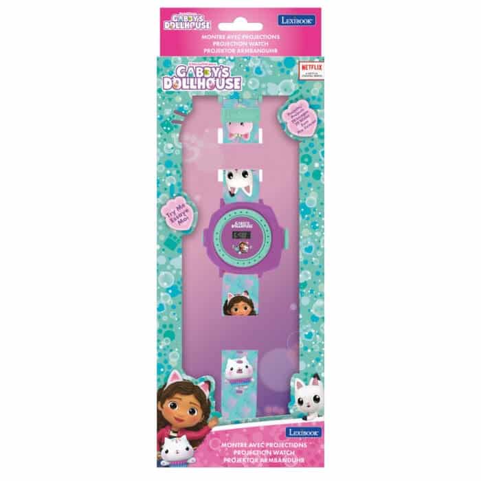 Lexibook DMW050GDH Gabby's Dollhouse Children's Projection Watch with 20 Images - Image 4