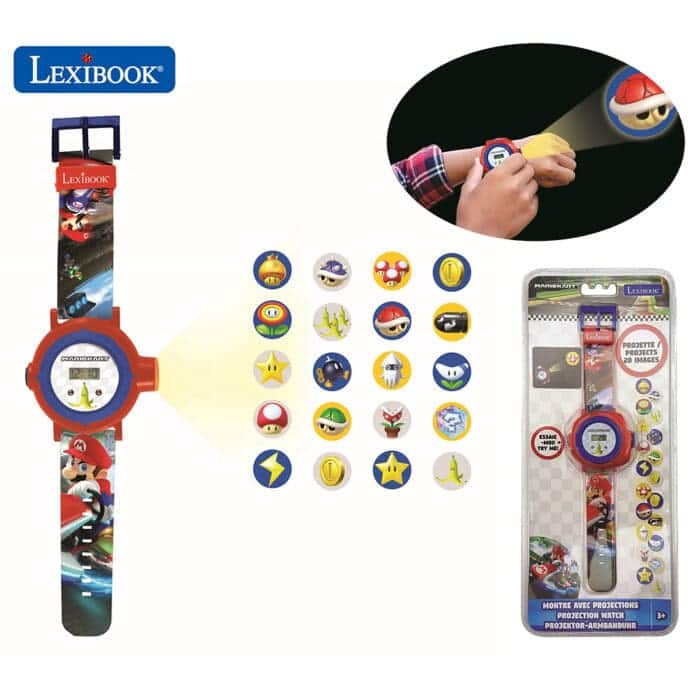 Lexibook DMW050NI Super Mario Children's Projection Watch with 20 Images - Image 2