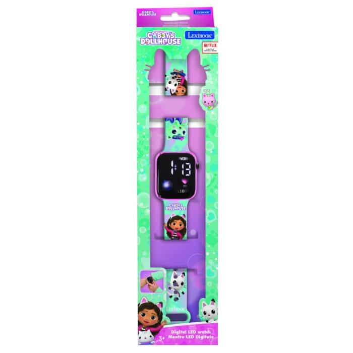 Lexibook DMW060GDH Gabby's Dollhouse LED Digital Watch - Image 3
