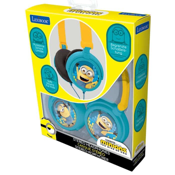 Lexibook HP010DES Despicable Me Minions Foldable Stereo Headphones with Volume Limiter - Image 3
