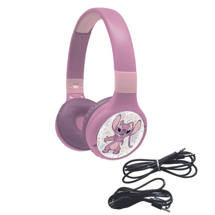 Lexibook HPBT010D1 Disney Stitch Bluetooth & Wired Foldable Headphones - Purple - Image 3