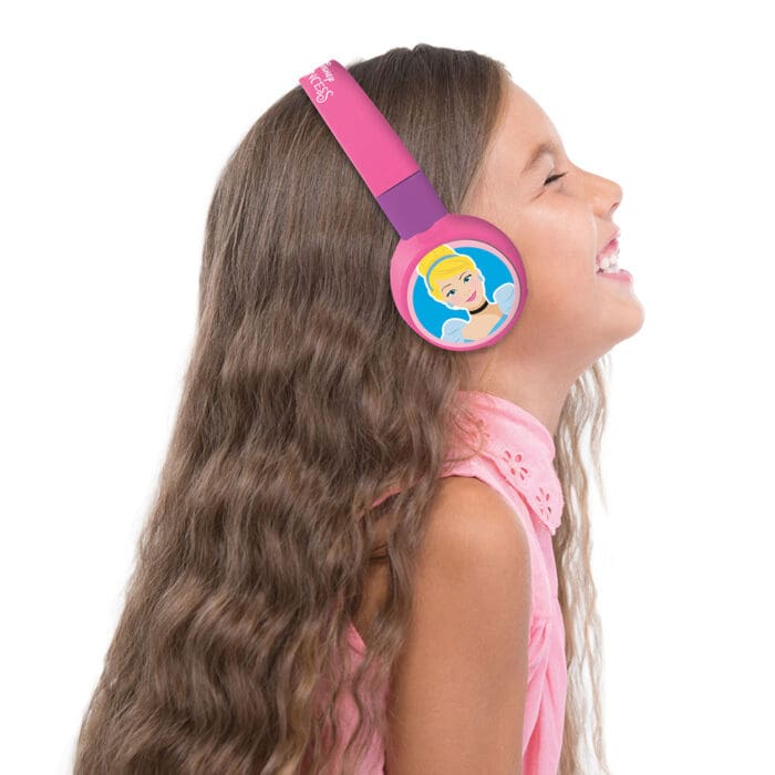 Lexibook HPBT010DP Disney Princess Bluetooth & Wired Foldable Headphones - Image 5