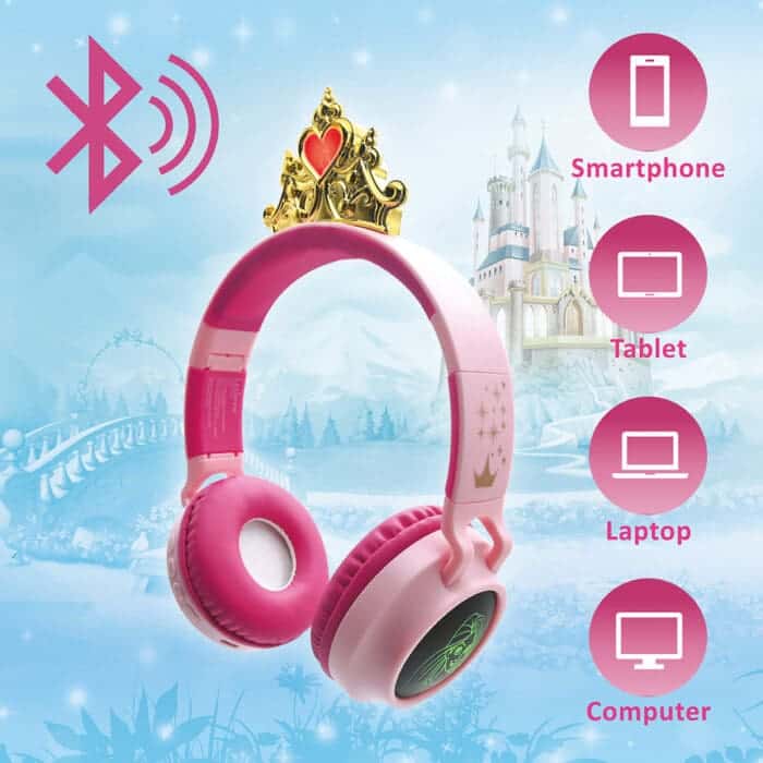 Lexibook Disney Princess 3D Design Bluetooth Headphones - Image 3