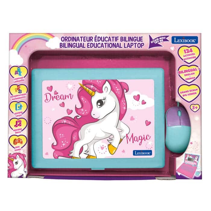 Lexibook JC598UNII1 Unicorn Bilingual Educational Laptop with 124 Activites - Image 5