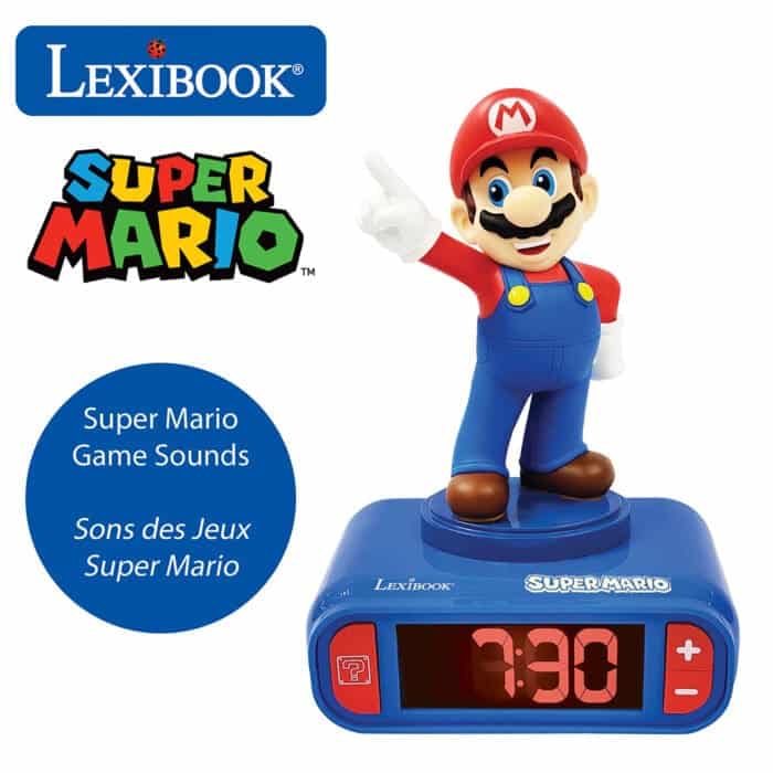 Lexibook RL800NI 3D Super Mario Childrens Clock with Night Light - Image 2