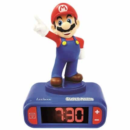 Lexibook RL800NI 3D Super Mario Childrens Clock with Night Light