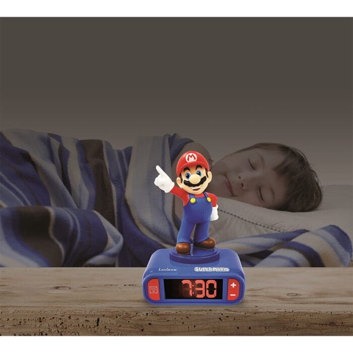 Lexibook RL800NI 3D Super Mario Childrens Clock with Night Light - Image 4