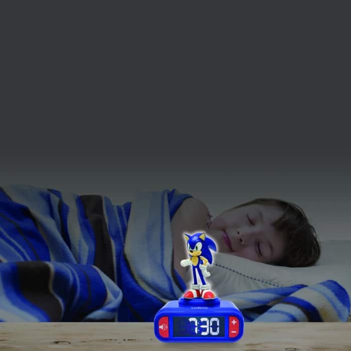 Lexibook RL800SN 3D Sonic Childrens Clock with Night Light - Image 4