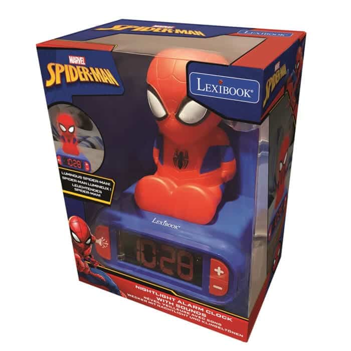 Lexibook RL800SP 3D Spider-Man Childrens Clock with Night Light - Image 4