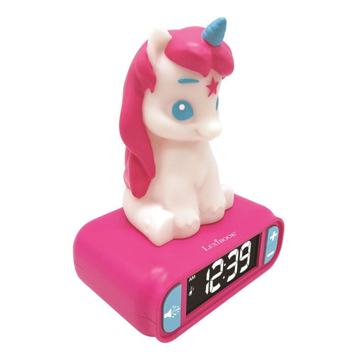 Lexibook RL800UNI 3D Unicorn Childrens Clock with Night Light - Image 4