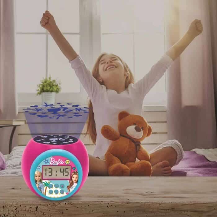 Lexibook RL977BB Barbie Childrens Projector Clock with Timer - Image 4