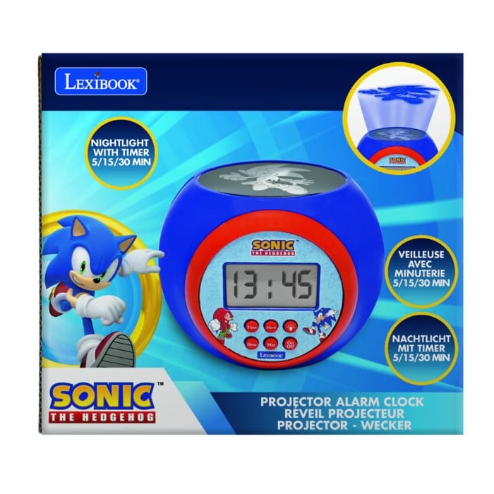 Lexibook RL977SN Sonic Childrens Projector Clock with Timer - Image 2
