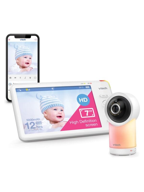 VTech RM7766: HD 7'' Wi-Fi 1080p Indoor Pan and Tilt Baby Monitor - Image 2