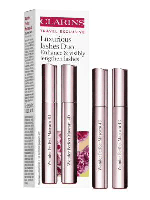 Clarins Wonder Perfect 4D Black Mascara Duo Set 2x 8ml Wonder Perfect 4D Black Mascara