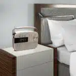 D Artwork Rendering Illustration Bedroom Bed Side Table Night