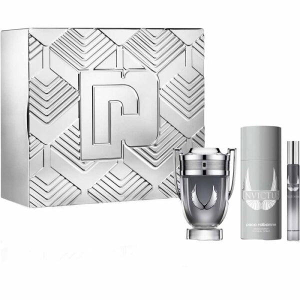Paco rabanne invictus platinum for men set edp ml edp ml deodorant spray m