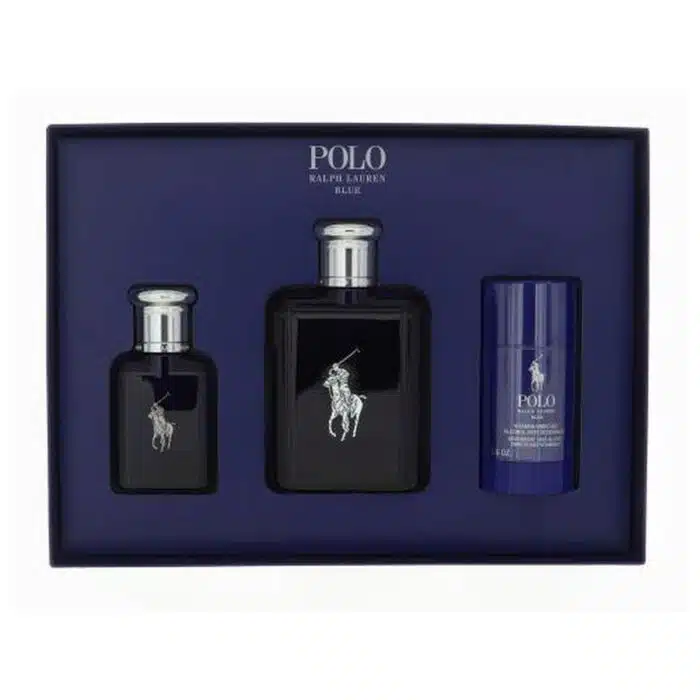 Ralph Lauren Mens Polo Blue Gift Set Fragrances