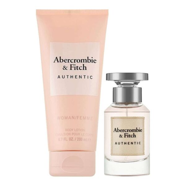 Abercrombie fitch authentic woman gift set eau de parfum spray ml body lotion ml