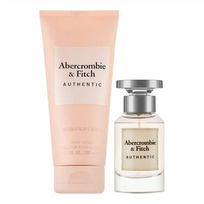 Abercrombie Fitch Authentic Woman Gift Set Eau De Parfum Spray Ml Body Lotion Ml