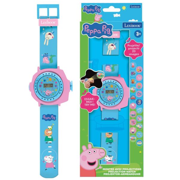 Lexibook Peppa Pig Children's Projection Watch with 20 Images - Express1worlduk Dmwpp Jpg