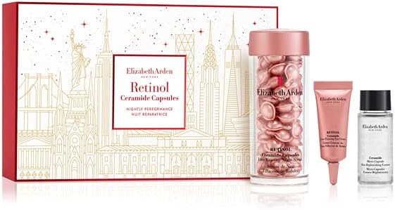 Elizabeth Arden Ceramide Gift Set 60 Capsules Retinol Ceramide Serum + 10ml Ceramide Micro Capsules Essence + 5ml Retinol Ceramide Eye Cream