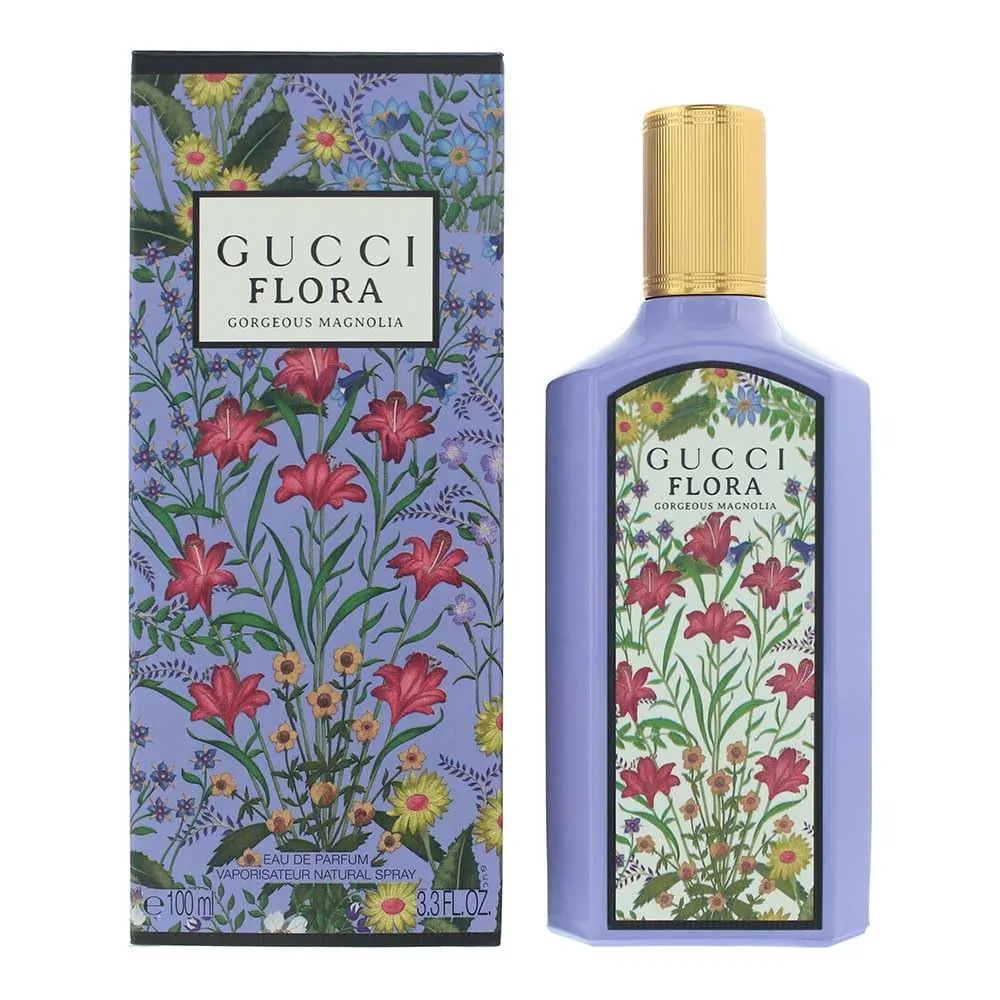 61zfnd2pRdL Gucci Flora Gorgeous Magnolia Eau de Parfum 100ml Spray - Image 1