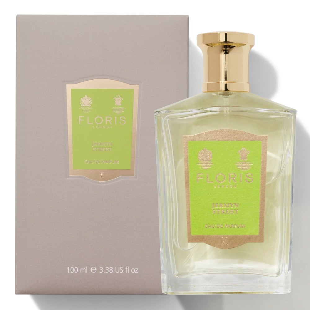 Floris-Jermyn-Street-Eau-de-Parfum-100ml-Pack-Shot Floris Jermyn Street Eau de Parfum 100ml Spray - Image 1