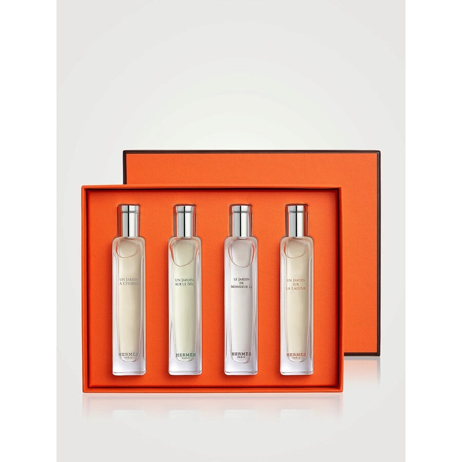 Hermes-mini-set-gift-set-fragrances-3346130417286 Hermes The Parfums-Jardin Collection Travel Gift Set 4 Pieces - Image 1