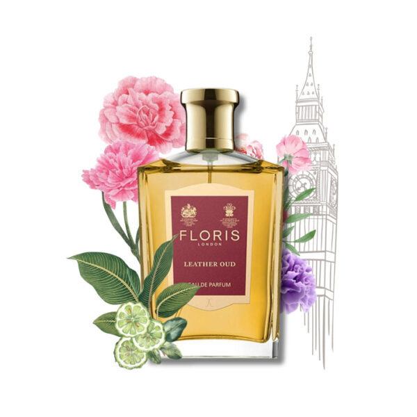Floris Leather Oud Eau de Parfum 50ml Spray - Image 2