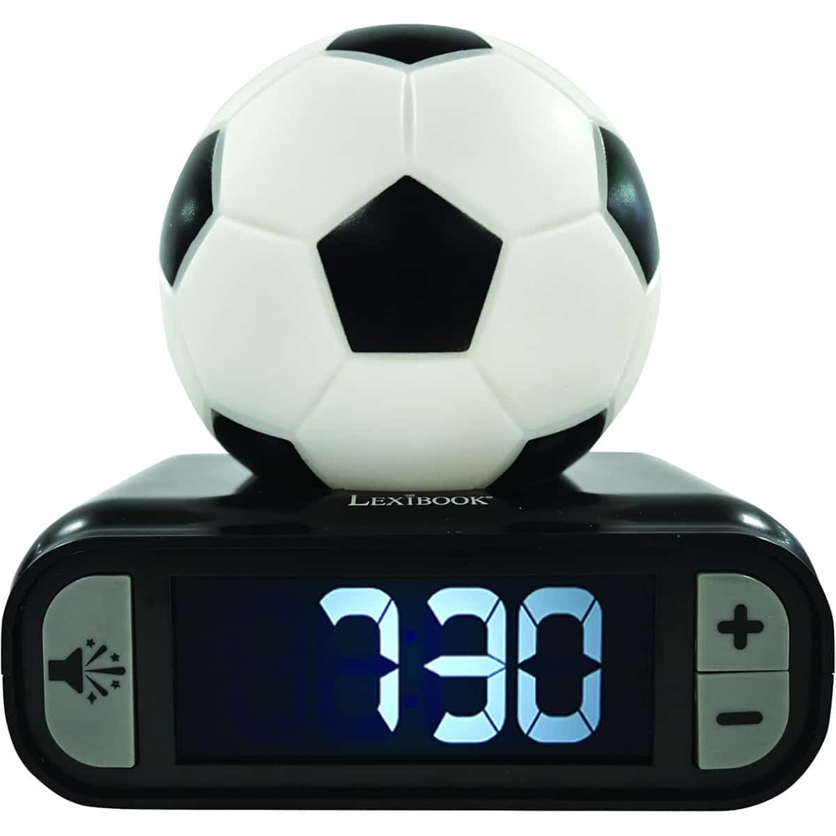 Lexibook 3D Football Childrens Clock with Night Light Rlfo jpg